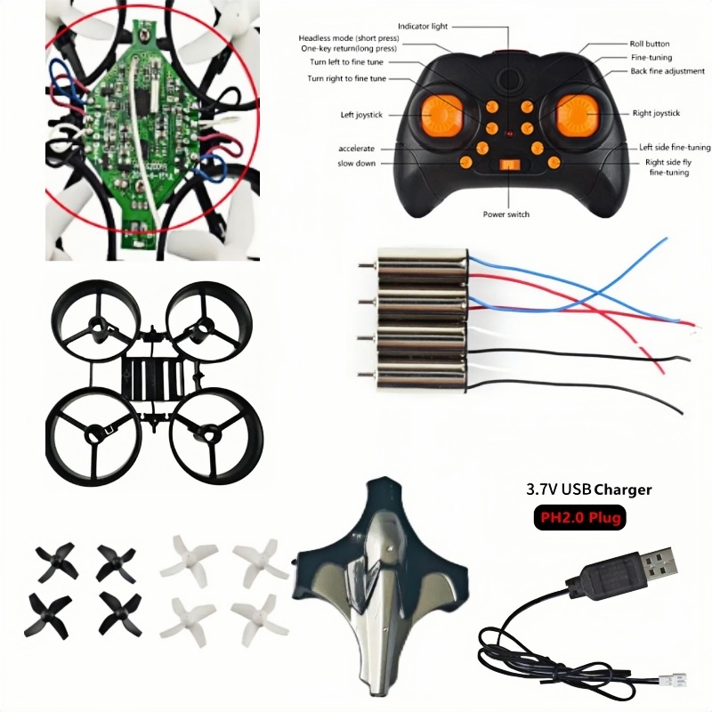 Drone Battery Adapter - Complete DIY Drone Kit 2.4G 6Axis