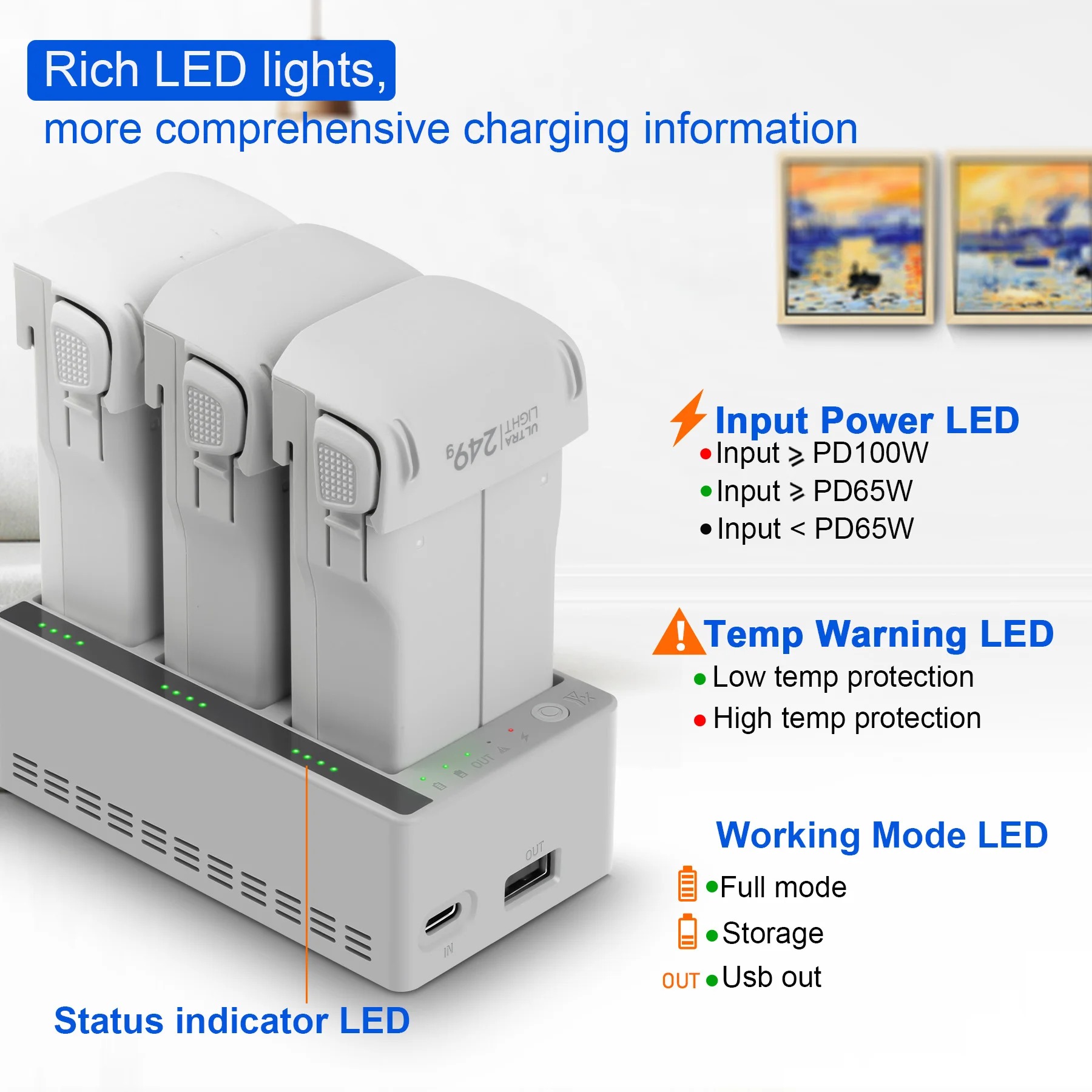 For DJI LITO 1/X1 Drone Batter - Drone Charging Hub review and price