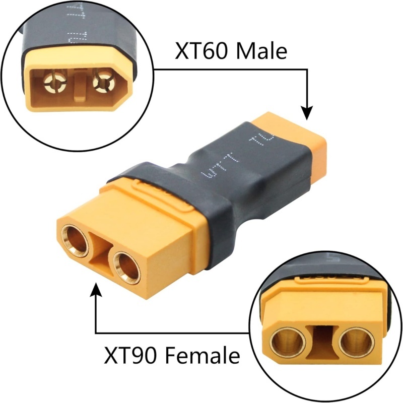 2Pcs/Lot XT90 Male Female to X - Drone Battery Adapter review and price