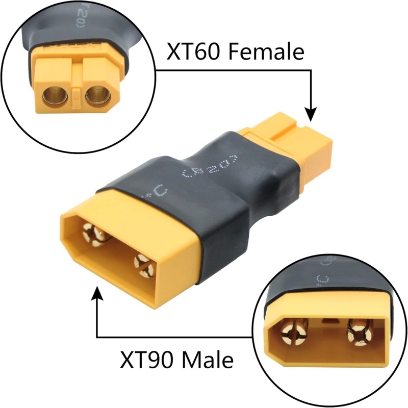 2Pcs/Lot XT90 Male Female to X - Drone Battery Adapter review and price