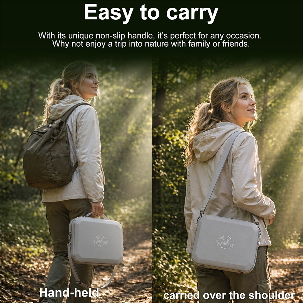 XFJI PU Leather Hard Shell Sho - Drone Carrying Case review and price