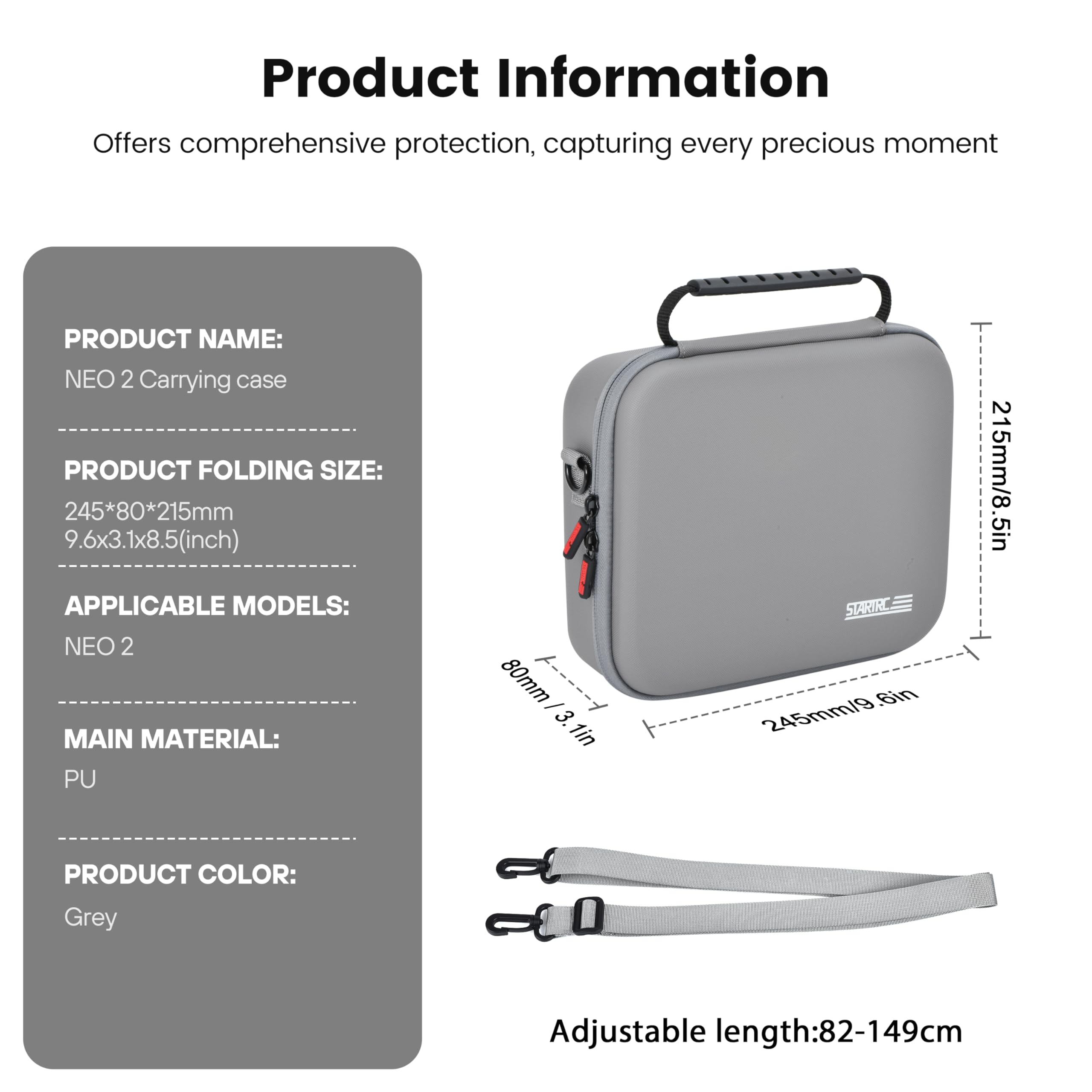 Neo 2 Portable PU Shoulder Bag - Drone Carrying Case review and price